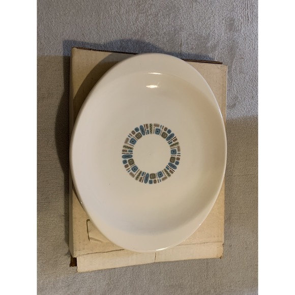 Small Meat Platter New In Open Box Canonsburg‎ TEMPORAMA Mid Century Modern NOS - Picture 2 of 4